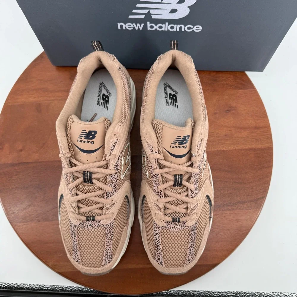 New Balance 530 Sneakers Brown Black Animal Print U530CRA Size Unisex M 10.5/W12